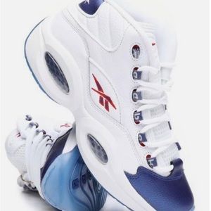 Blue Toe Pearlized Question Mid Sneakers size 11 Men NWT